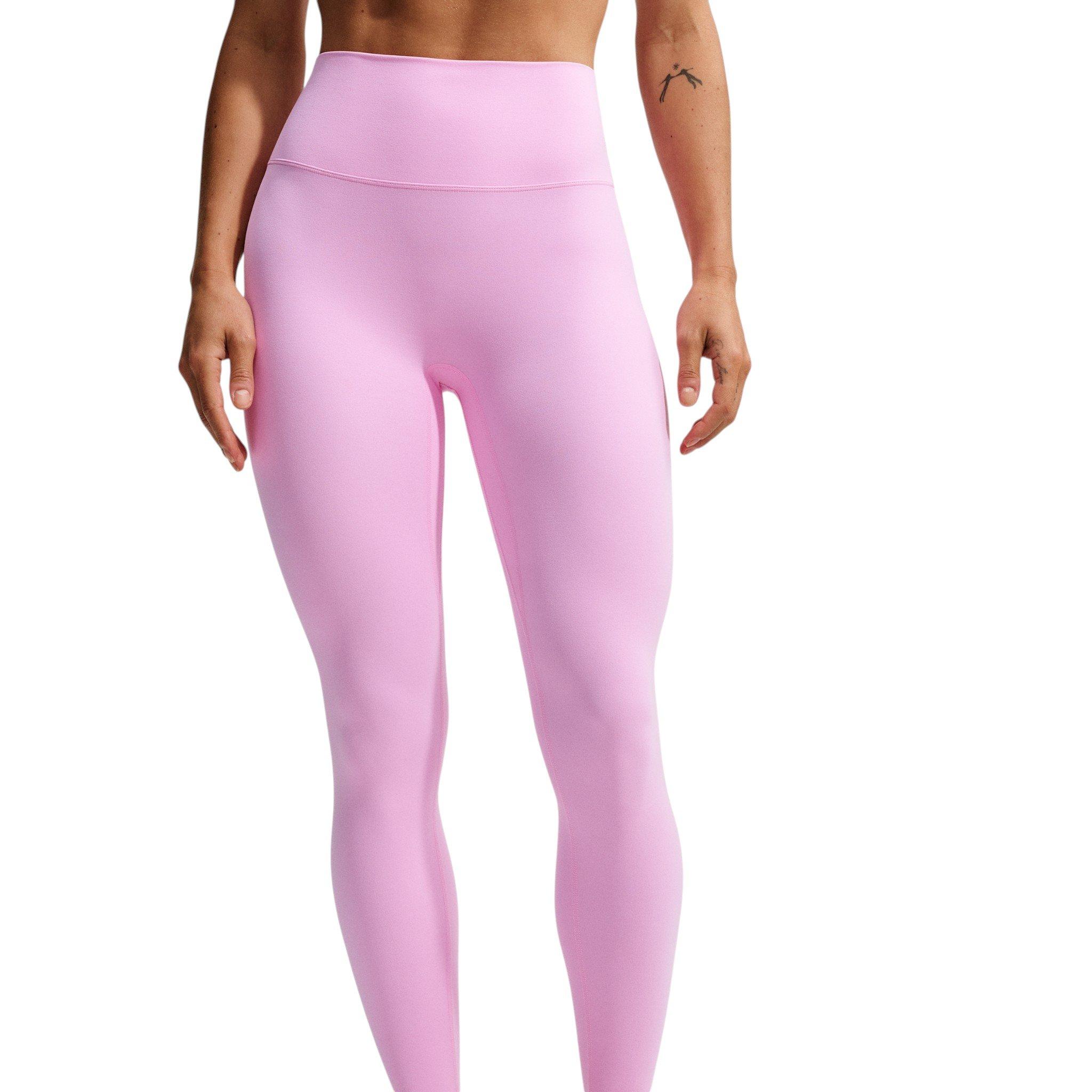 Nike Women's Zenvy High-Waisted 7/8 Leggings with No Front Seam - Pink - PINK